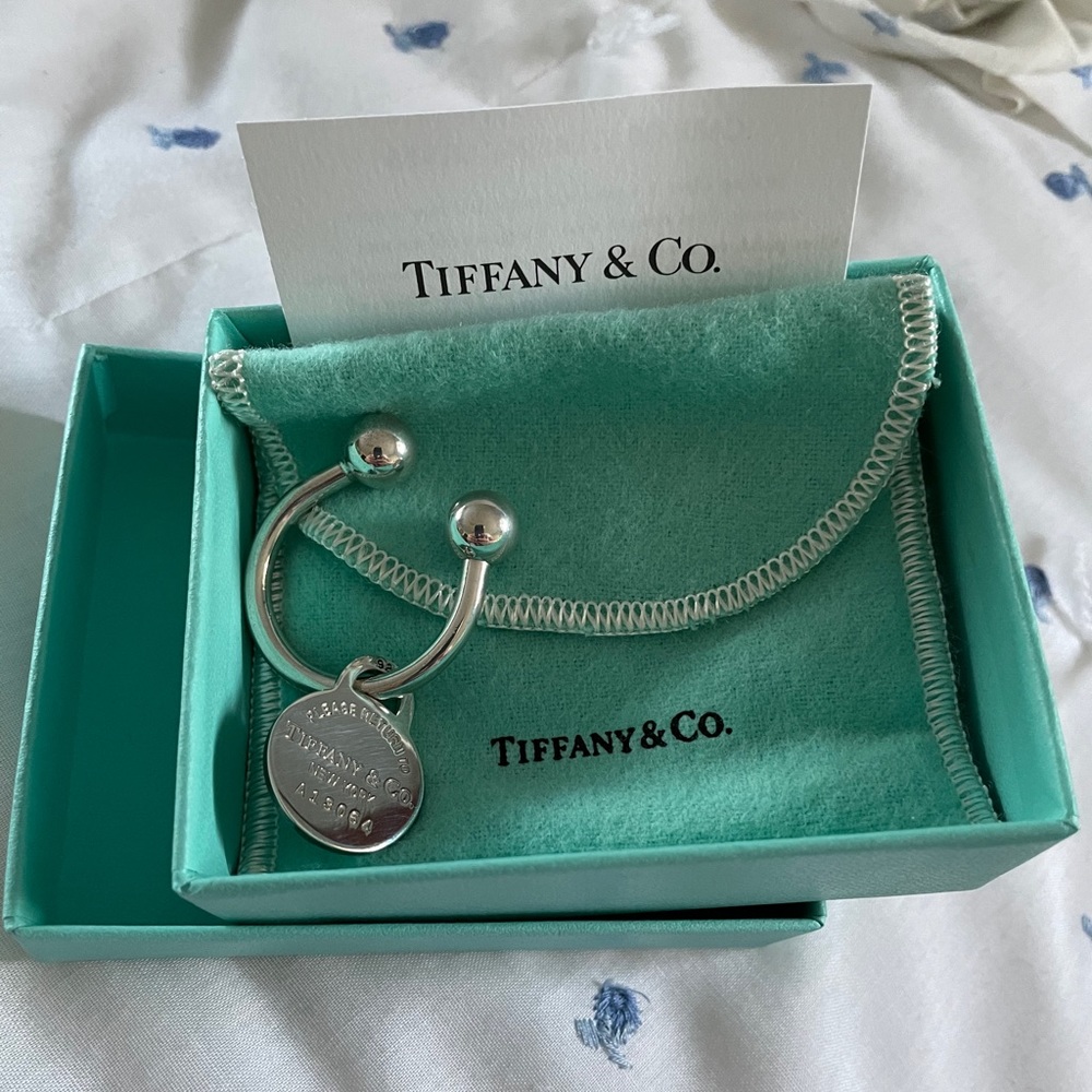 Brand New Tiffany & Co silver keychain